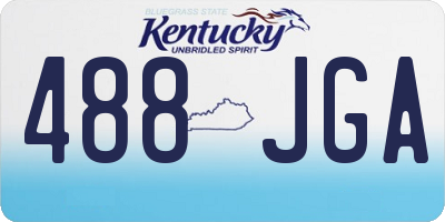 KY license plate 488JGA