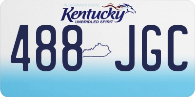 KY license plate 488JGC