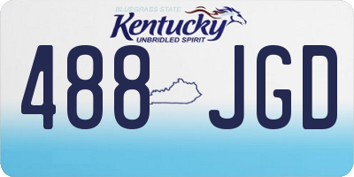 KY license plate 488JGD