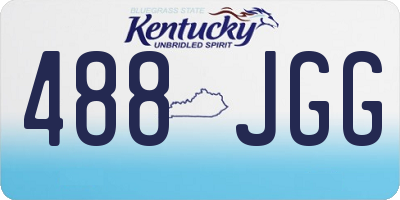 KY license plate 488JGG