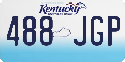 KY license plate 488JGP