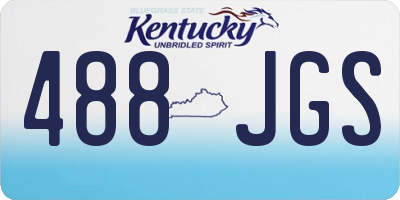 KY license plate 488JGS