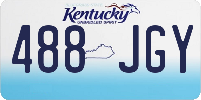 KY license plate 488JGY