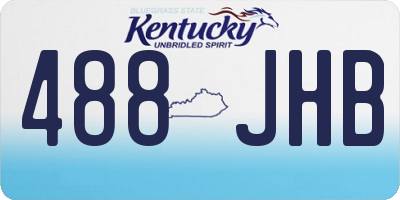 KY license plate 488JHB