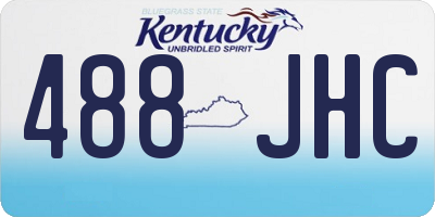 KY license plate 488JHC