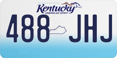 KY license plate 488JHJ