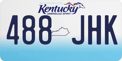 KY license plate 488JHK