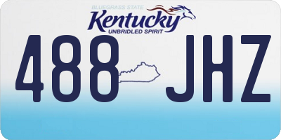 KY license plate 488JHZ