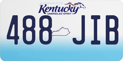 KY license plate 488JIB