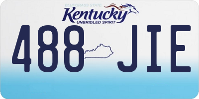 KY license plate 488JIE