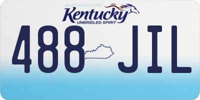 KY license plate 488JIL