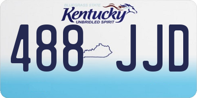 KY license plate 488JJD