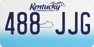 KY license plate 488JJG