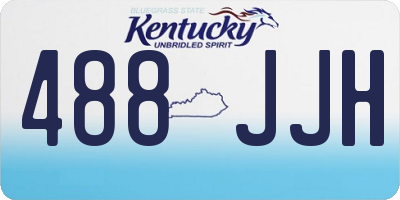 KY license plate 488JJH