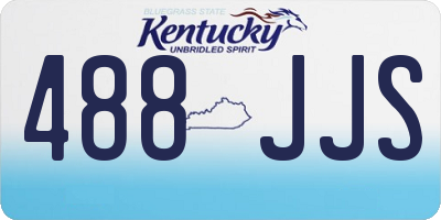 KY license plate 488JJS