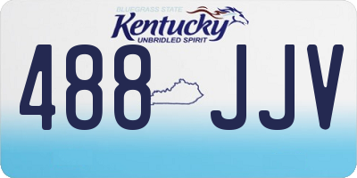 KY license plate 488JJV