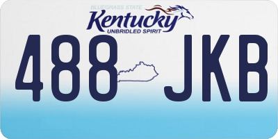 KY license plate 488JKB