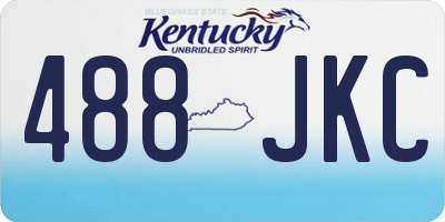 KY license plate 488JKC