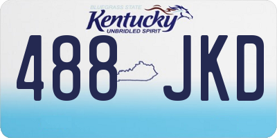 KY license plate 488JKD