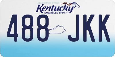 KY license plate 488JKK