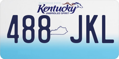 KY license plate 488JKL