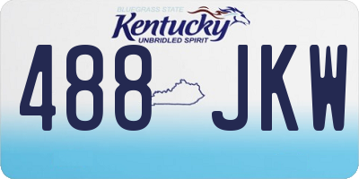 KY license plate 488JKW