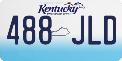 KY license plate 488JLD