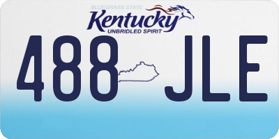 KY license plate 488JLE
