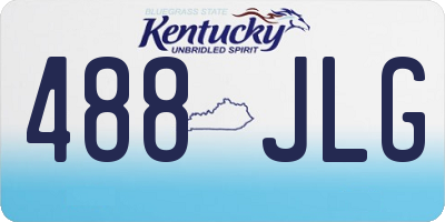 KY license plate 488JLG