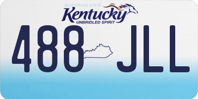 KY license plate 488JLL