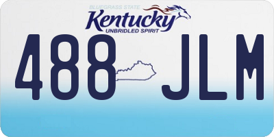 KY license plate 488JLM