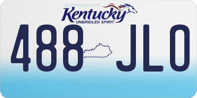 KY license plate 488JLO
