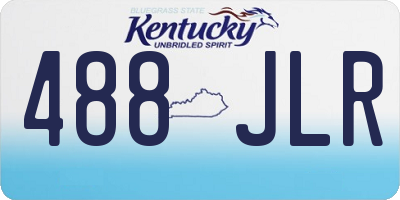 KY license plate 488JLR