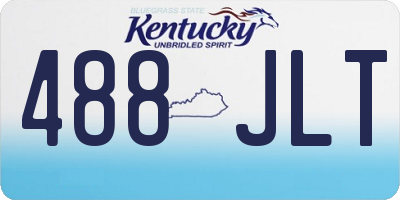 KY license plate 488JLT