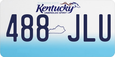 KY license plate 488JLU
