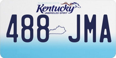 KY license plate 488JMA