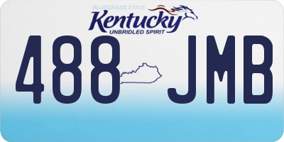 KY license plate 488JMB