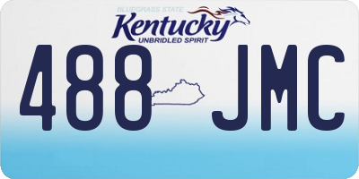 KY license plate 488JMC