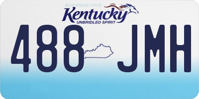 KY license plate 488JMH