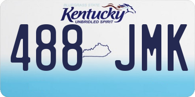 KY license plate 488JMK