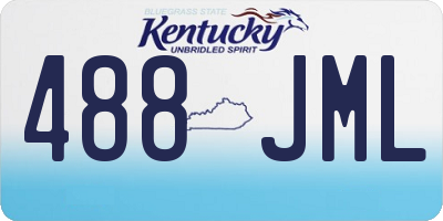 KY license plate 488JML