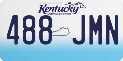 KY license plate 488JMN