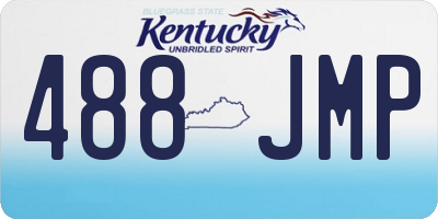 KY license plate 488JMP