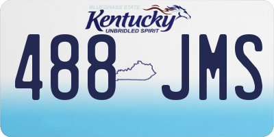 KY license plate 488JMS