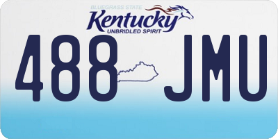 KY license plate 488JMU
