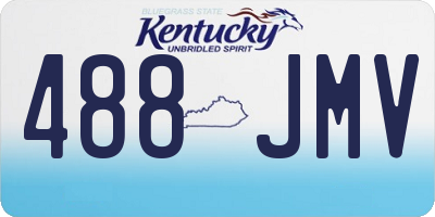 KY license plate 488JMV