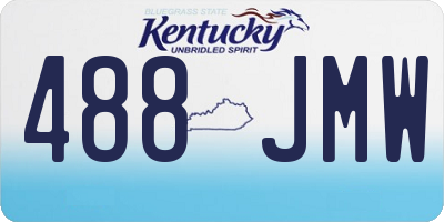 KY license plate 488JMW