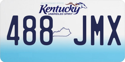 KY license plate 488JMX