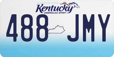 KY license plate 488JMY
