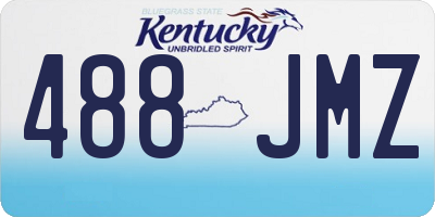 KY license plate 488JMZ